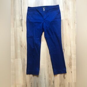 Ralph Lauren Royal Blue Pants Straight Leg with Gold Buttons